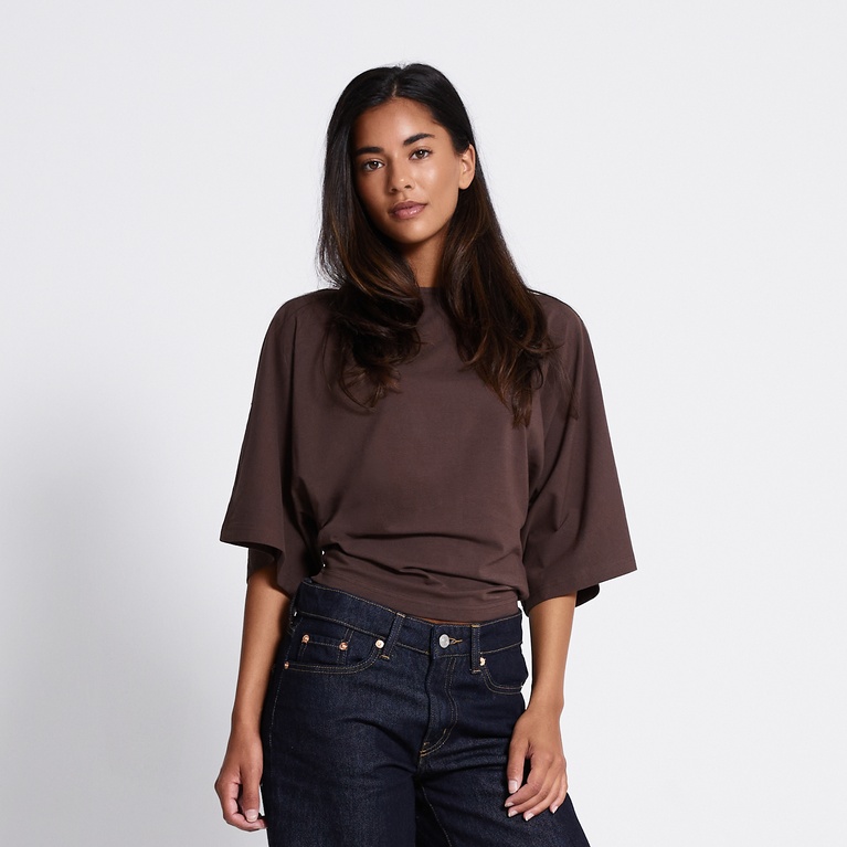 Poncho top "Abby" Brown